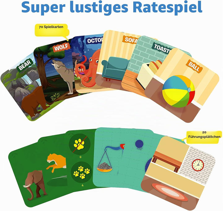 Skillmatics Kartenspiel: Guess in 10 Junior Animals &amp; Inside My House Combo | Geschenke, super lusti