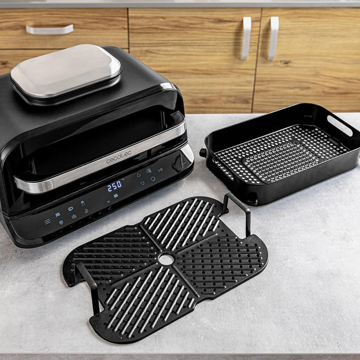 Cecotec Cecofry FireDome 6000 Air Fryer 6000 Ölfreier Grill Air Fritteuse, 2400 W, 6 Kochmodi und 4