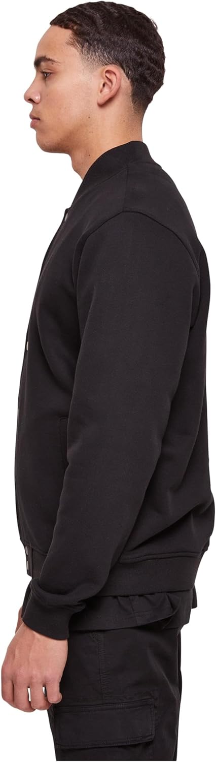 Urban Classics Herren Ultra Heavy Solid College Jacket M Schwarz, M Schwarz