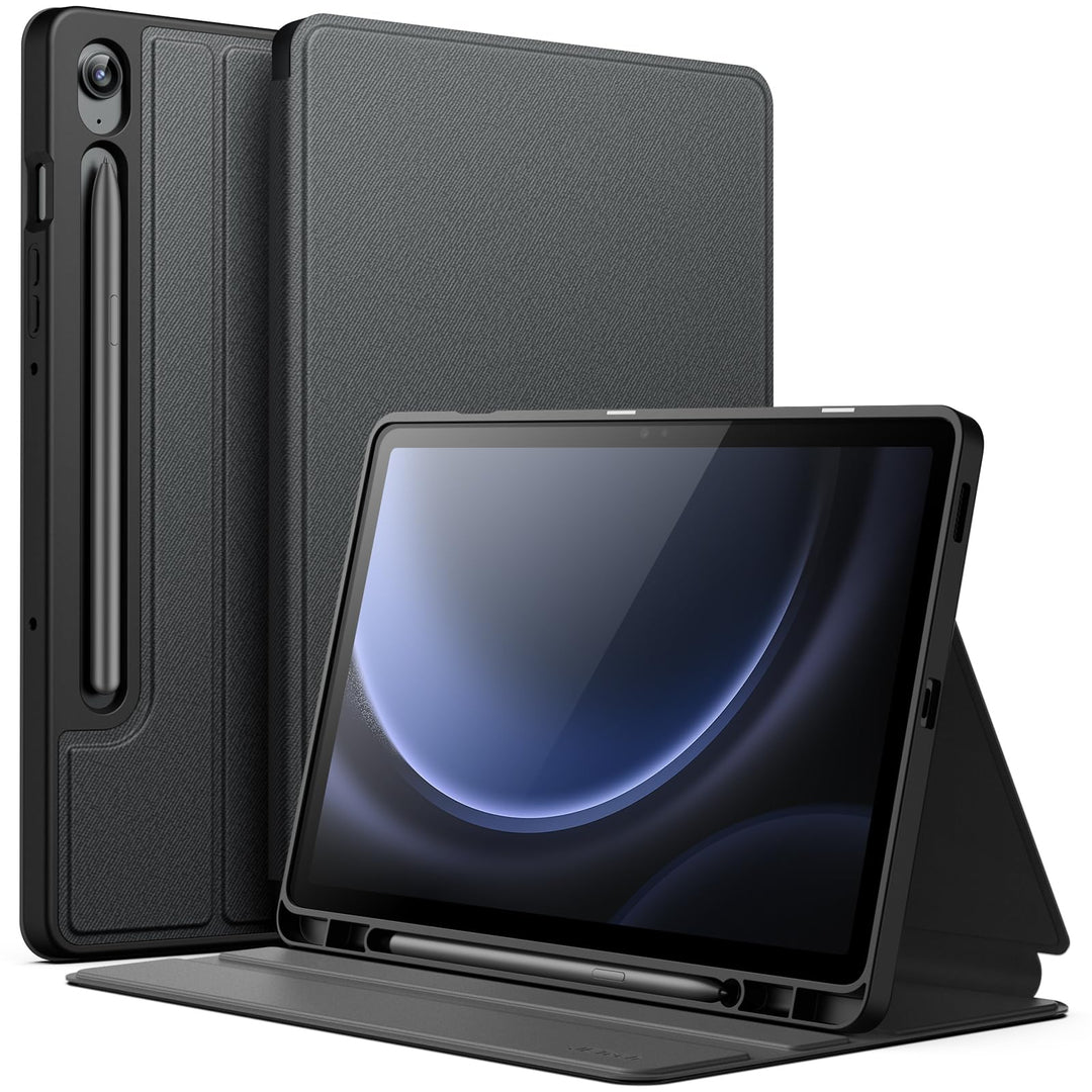 JETech Hülle für Samsung Galaxy Tab S9 FE 10,9 Zoll mit S Pen Halter, Schlank Folio Ständer Tablet S