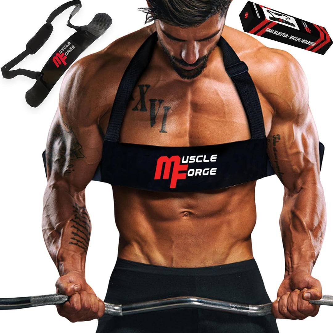 MuscleForge® Bizeps-Trainer Arm Blaster, Bizeps Isolator für eine optimale Isolierung der Bizeps und