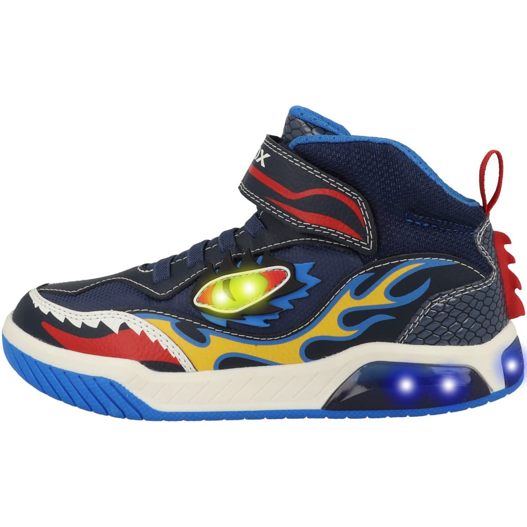 Geox Jungen J Inek Boy A Sneakers 36 EU Navy Lt Blue, 36 EU Navy Lt Blue