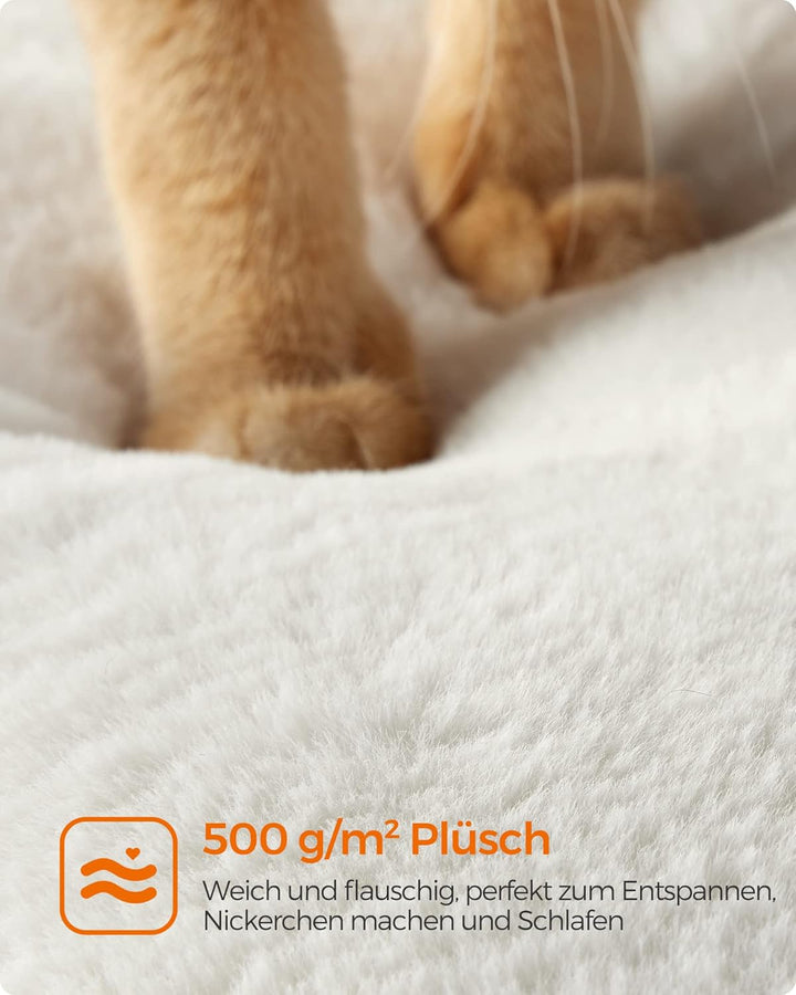 Feandrea Kratzbaum, 86 cm hoher Katzenbaum, Spanplatten-Katzenkratzbaum, mit Höhle, Liegeflächen, Sä