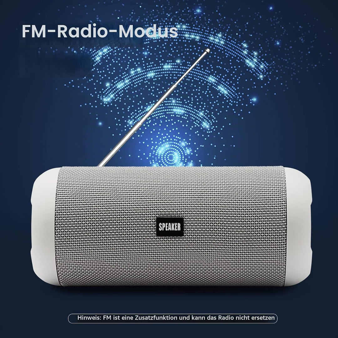 Tragbarer Bluetooth-Lautsprecher, 30 W, Bluetooth 5.0, Dual-Treiber mit HD-Stereo-Funktion, Bluetoot