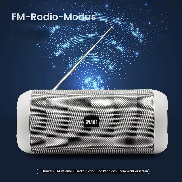 Tragbarer Bluetooth-Lautsprecher, 30 W, Bluetooth 5.0, Dual-Treiber mit HD-Stereo-Funktion, Bluetoot