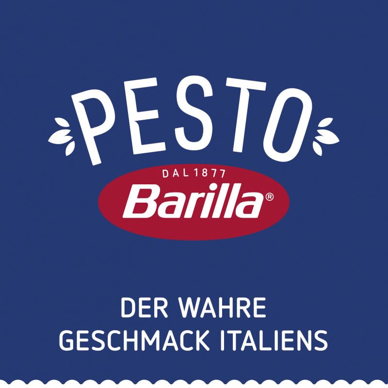 Barilla Pesto Basilico e Limone 12x190g | Glutenfreie Italienische Pasta-Sauce mit einer Note von Li