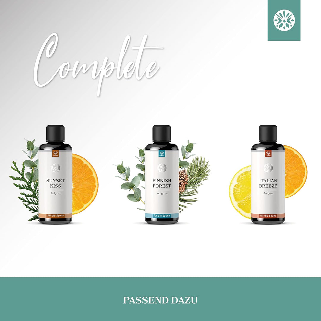 LoWell - Sauna Set Mentholkristalle 100g + Aufgussstein - Perfekte Kombination und Ideal als Geschen