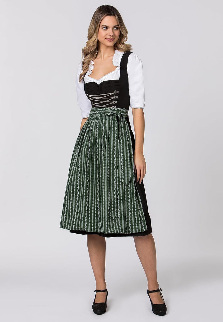 Stockerpoint Damen Schürze Claire Dirndlschürze, Tanne, Regular