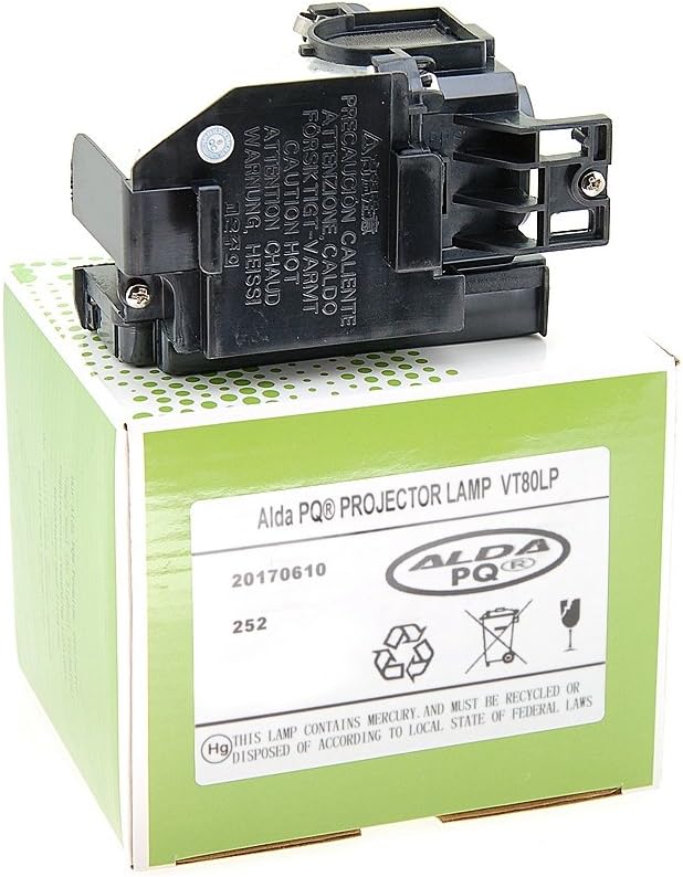 Alda PQ-Premium, Beamerlampe/Ersatzlampe für NEC VT49 Projektoren, Lampe mit Gehäuse