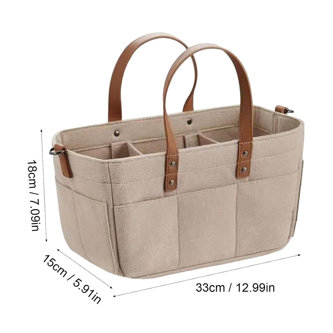 Baby Windel Filztasche, Grosse Wickeltasche Aus Weichem Filz,Multifunktionale Tragbare Windelaufbewa