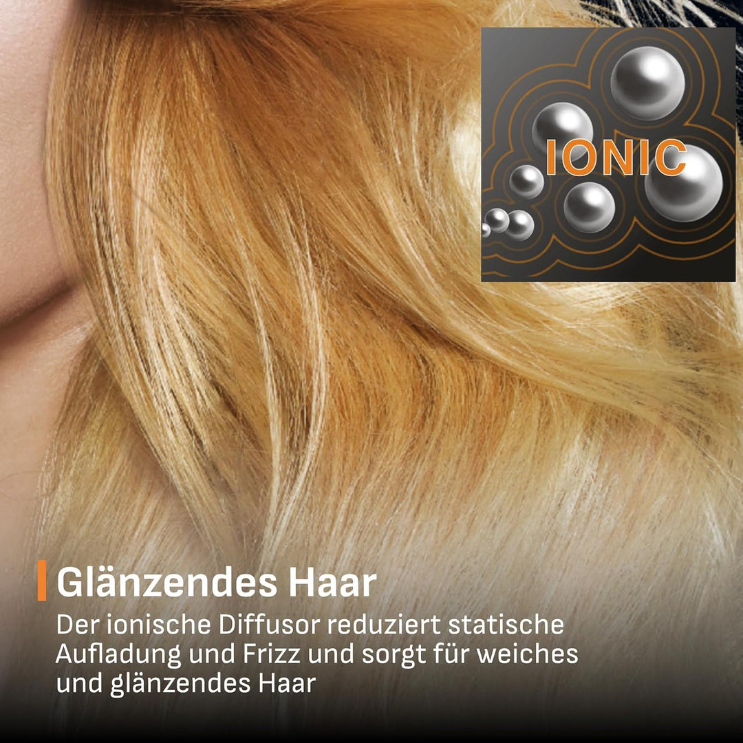 Krups Trockenhaube, 2 Temperaturstufen, Kaltluft-Funktion, Für voluminöses Haar, Langes Kabel, Aufbe