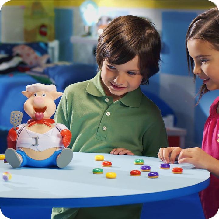 Goliath Schweine Schwarte - Lustiges Kinder-Brettspiel ab 4 Jahren, Füttere den Schweinchen und verm