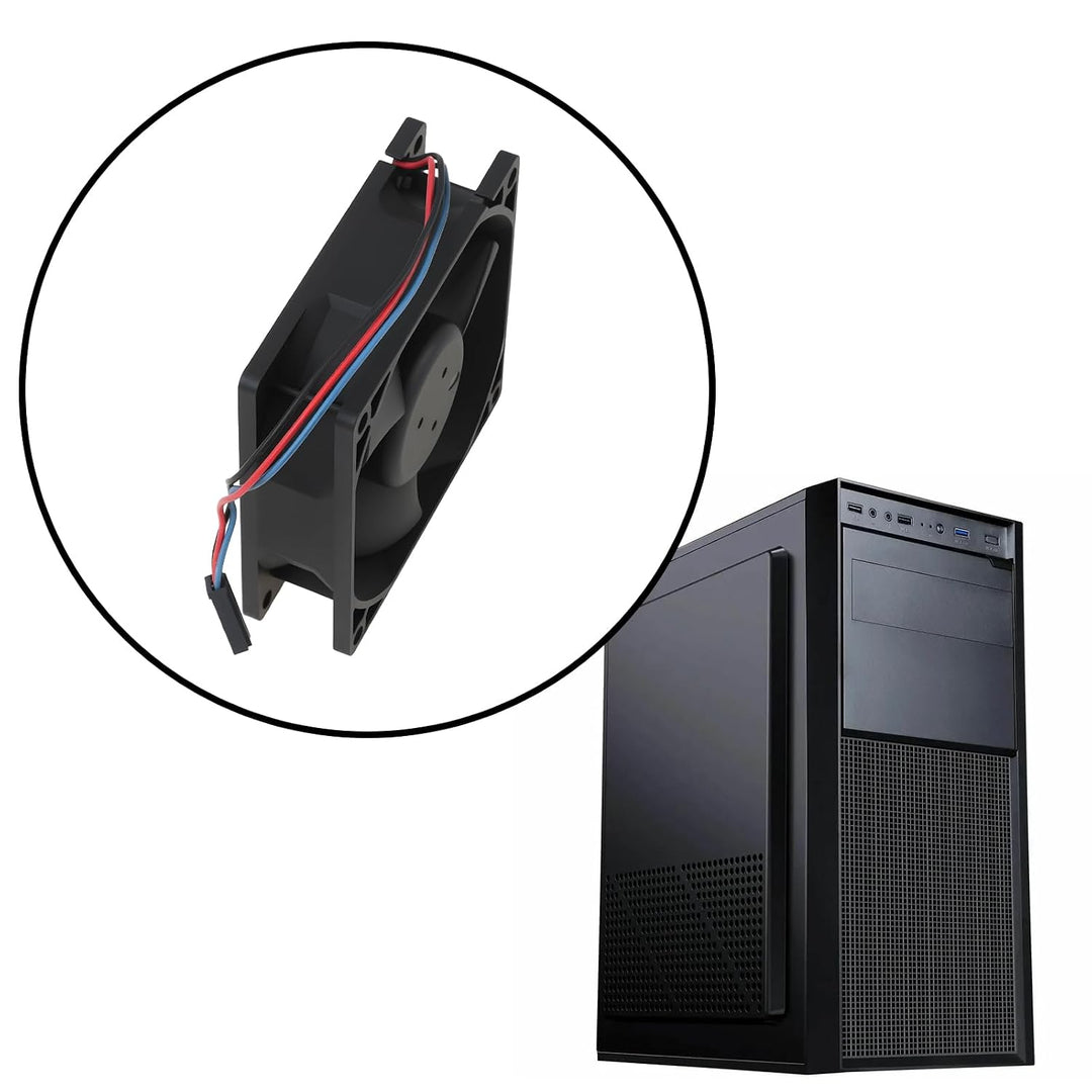 ECSiNG Bürstenloser Gehäuselüfter mit 3 Flügeln, DC 48 V, 0,09 A, 80 x 80 x 25 mm, für Servernetztei