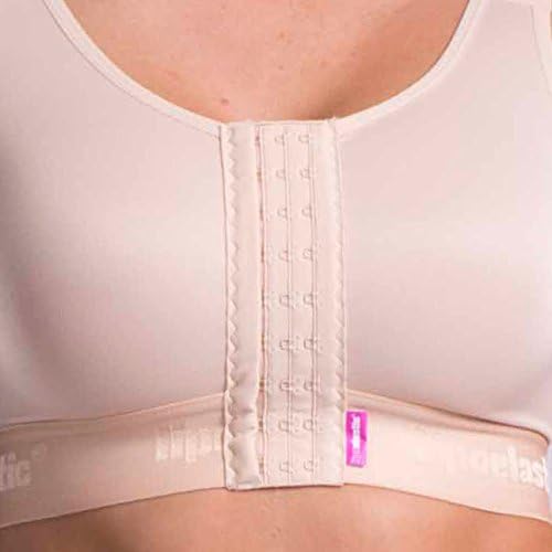 Lipoelastic PI Ideal - Post Operativer Kompression-BH mit Frontverschluss XS Schwarz