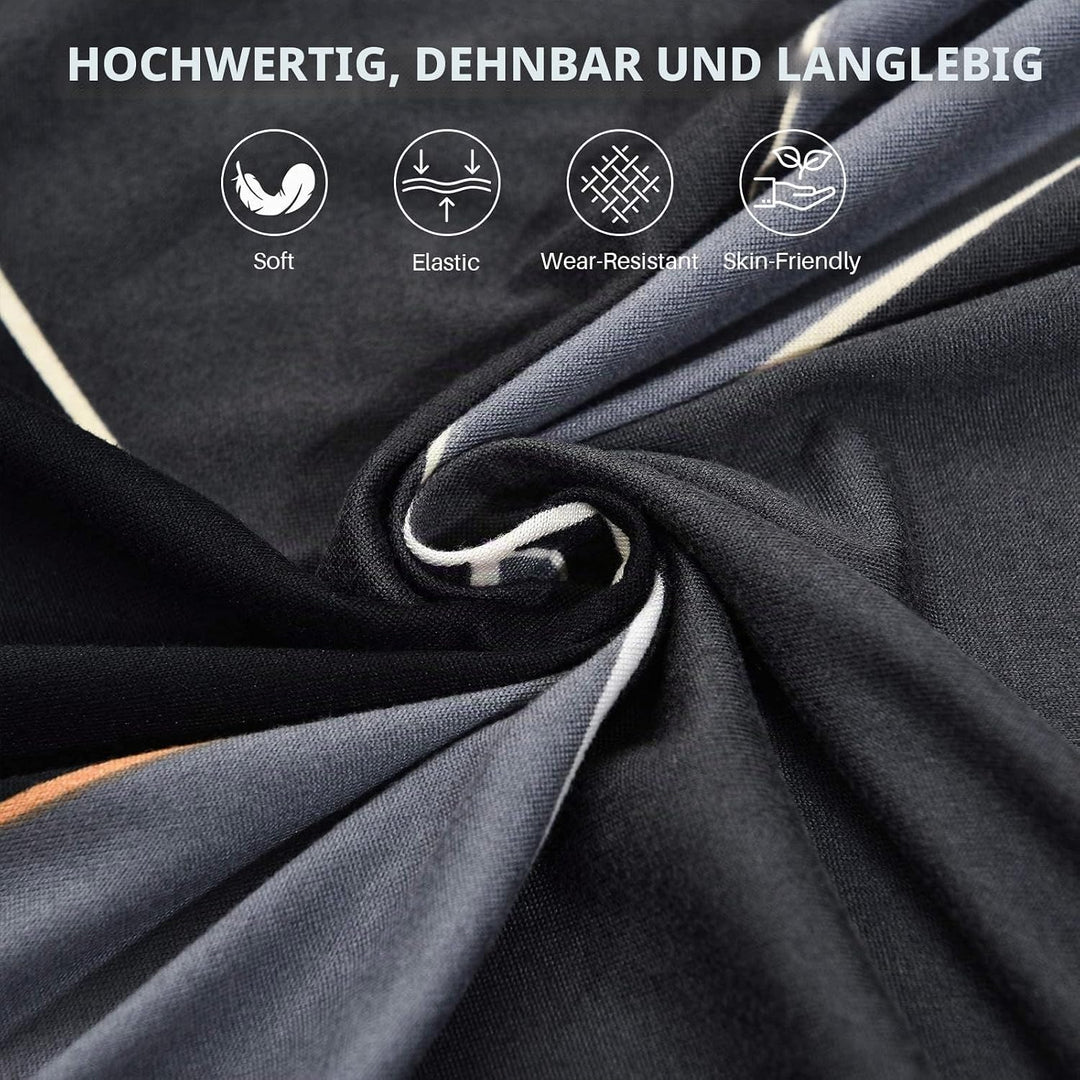 ShowyLive Sofa Überzug Ecksofa L Form Couch Überzug 2er Set Elastische Stretch mit 4 Stück Kissenbez