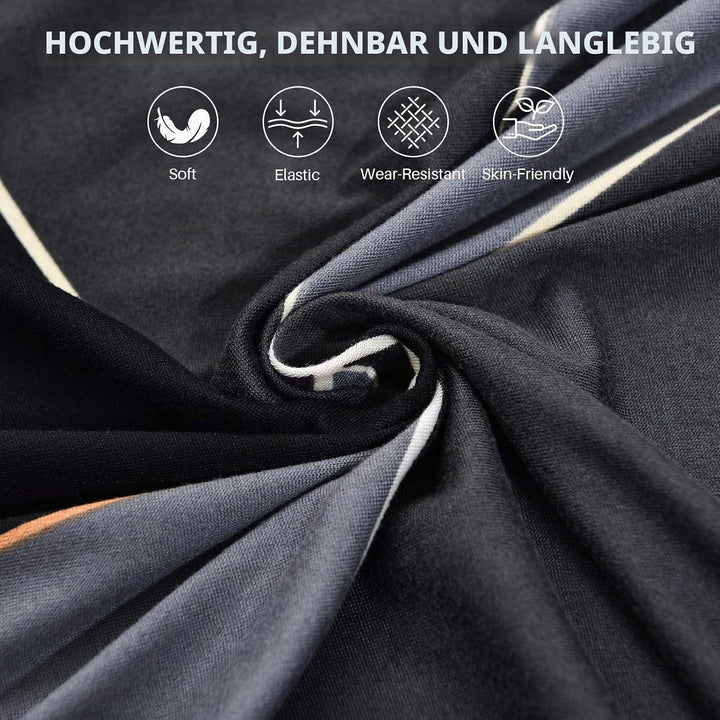 ShowyLive Sofa Überzug Ecksofa L Form Couch Überzug 2er Set Elastische Stretch mit 4 Stück Kissenbez