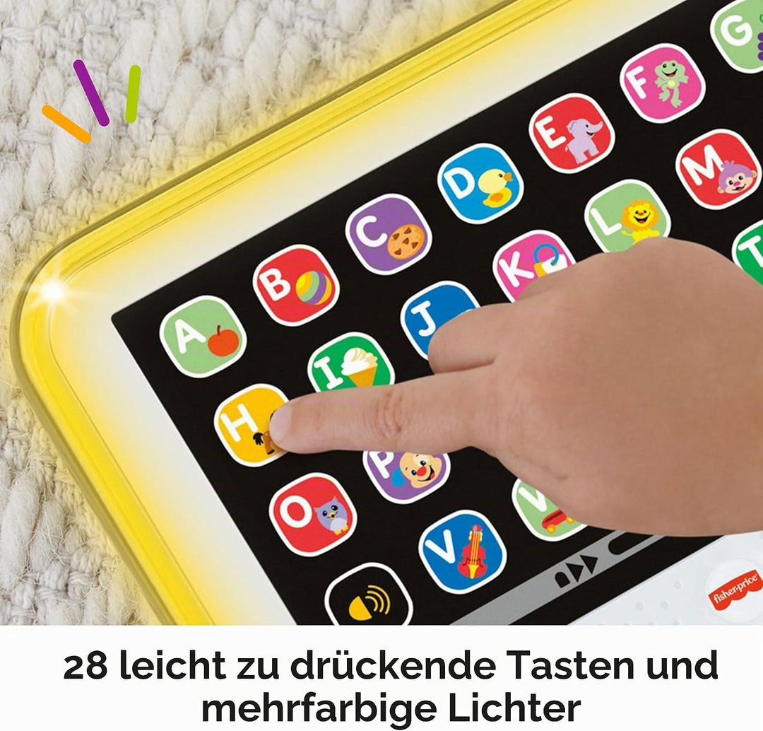 Fisher-Price Lernspass, Lernspielzeug für Kleinkinder, Smart Stages Tablet Computer-Attrappe mit Mus