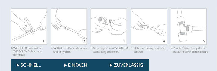 WIROSTECK | Winkel | 5er-Pack | Stecksystem | Fitting | 16 x 16 mm 16 X 16 Mm | Winkel | 5er-pack, 1
