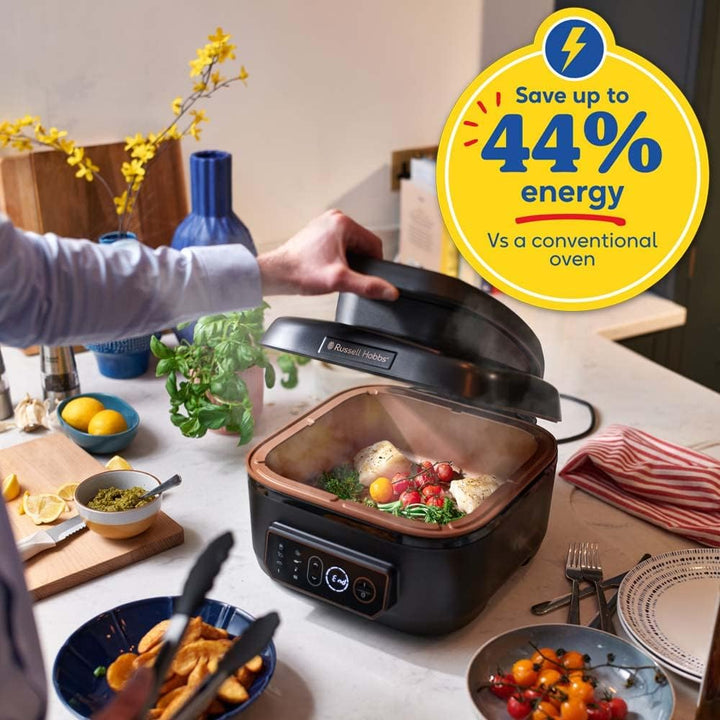 Bundle Set: Russell Hobbs Heissluftfritteuse XL 5,5l Multi [AirFryer & Grill & Multikocher] SatisFry