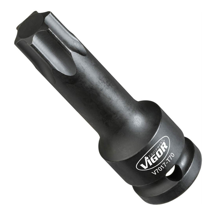 VIGOR Schlagschrauber Schraubendreher-Einsatz V7017-T40, T-Profil T40, 1/2 Zoll Vierkant hohl, 78 mm