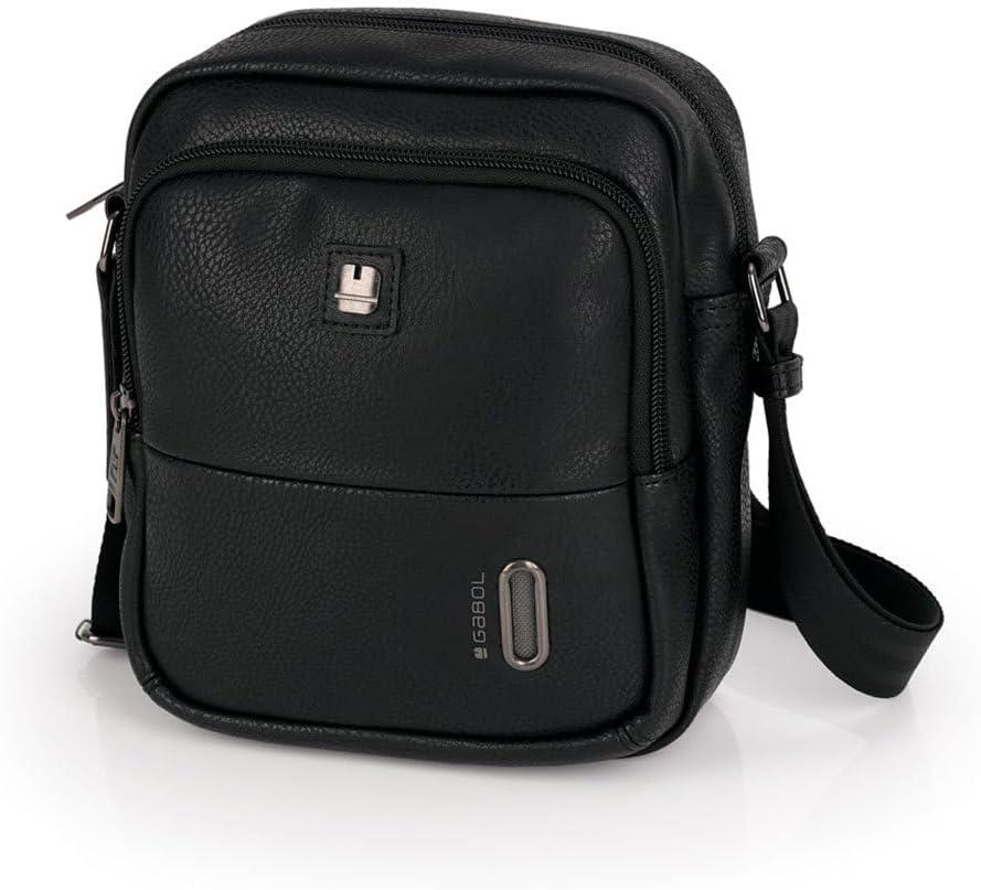 Gabol Herren Umhängetasche Umhängetasche (1er Pack) Einheitsgrösse Schwarz / Weiss, Einheitsgrösse S