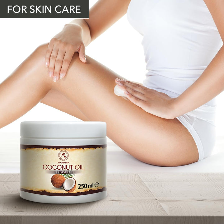 Kokosöl 250ml - Cocos Nucifera - Indonesien - Kaltgepresst - Rein & Natürlich - Kokosnussöl - Unraff