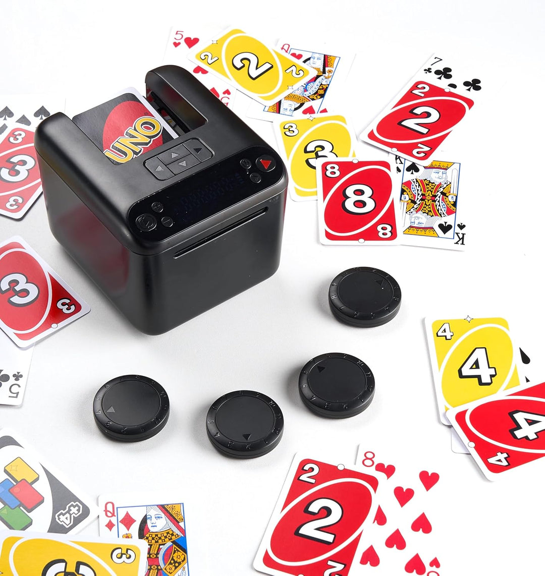 Kartenautomat mit 4 Spielanzeigen, unterstützt 1 bis 12 Spieler, Kapazität für 3 Kartenspiele, wiede