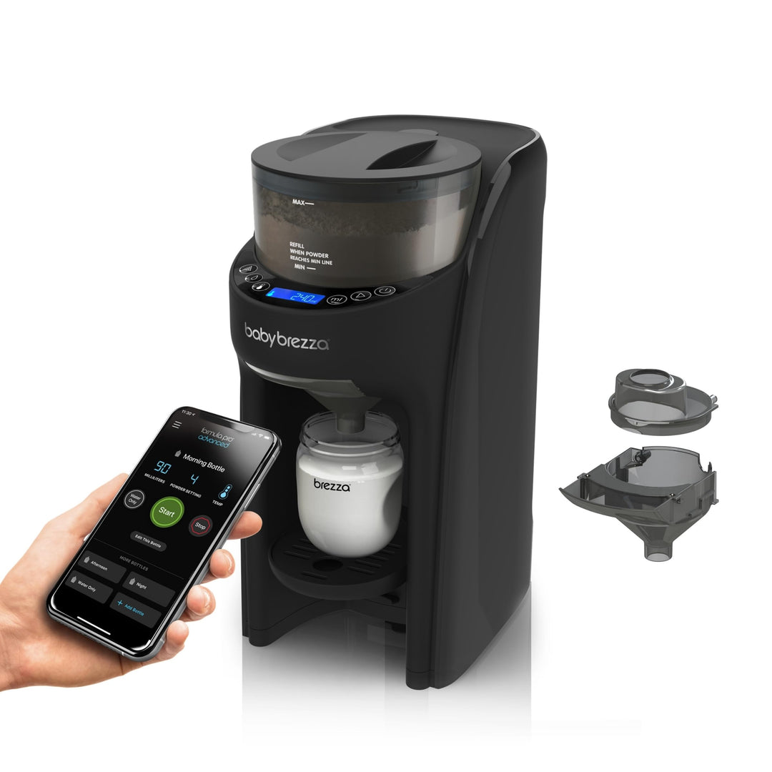 Baby Brezza Formula Pro Advanced WiFi – Automatischer Flaschenzubereiter mit App-Steuerung, inkl. ex