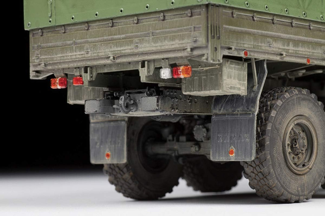 Zvezda 3697 Kamaz Plastikmodellbau 500783697-1:35 5350 Mustang-Plastikbausatz-Modellbausatz-Zusammen
