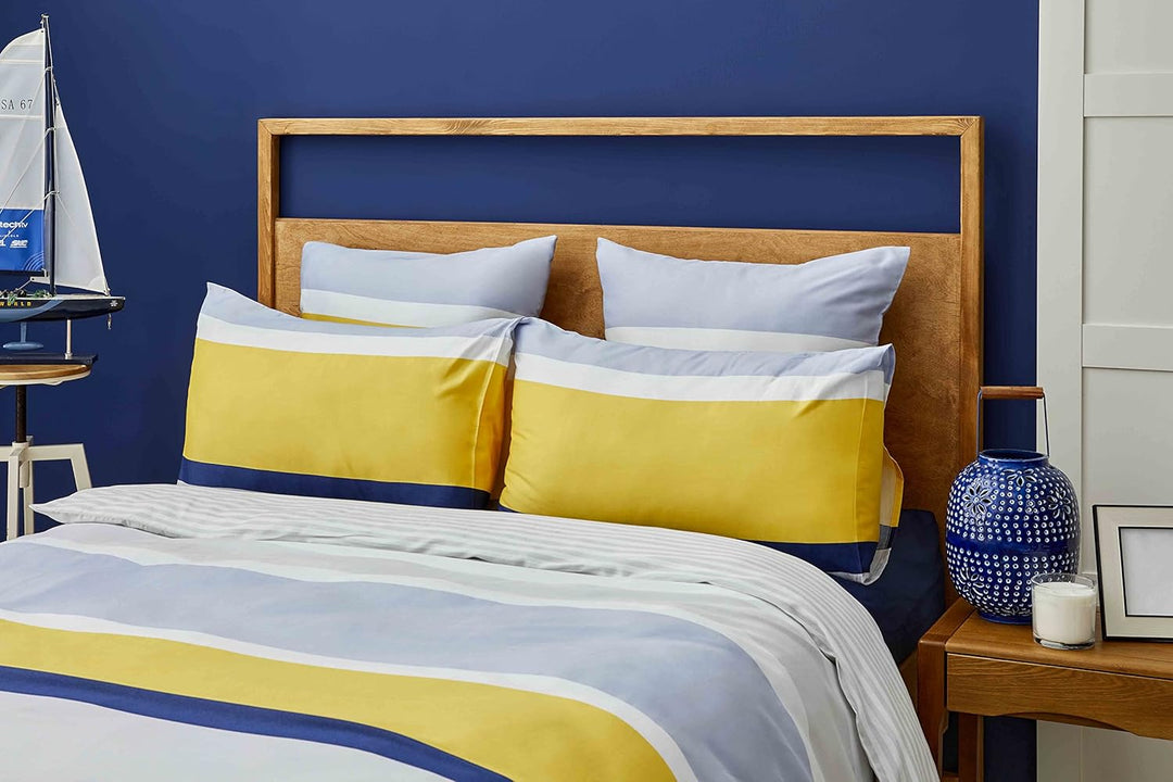 Nautica Home Bold BETTWÄSCHE Set 100% Baumwolle 200X200 + 2X80X80, 200x200