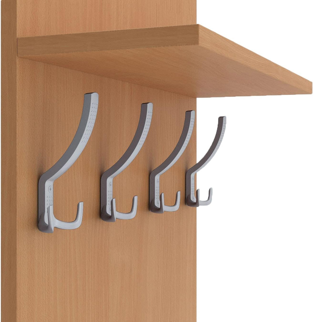 AKKE 90x60 | MAXI Garderobenpaneel Wandgarderobe Garderobe Wandpaneel Kleiderstange ALUMINIUM | BAYE