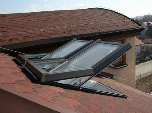 AFG Skylight Premium Dachfenster PVC 78 x 98 mit Eindeckrahmen Dachflächenfenster Schwingfenster