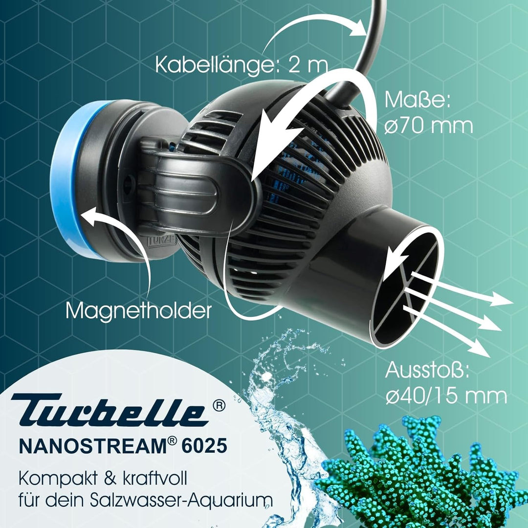 TUNZE Turbelle nanostream 6025 Strömungspumpe Schwarz