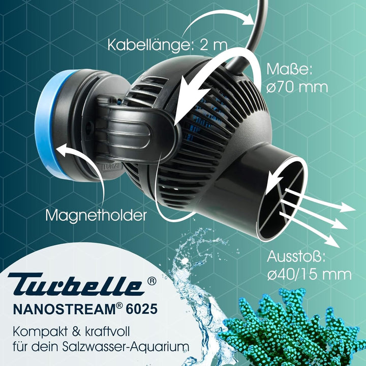 TUNZE Turbelle nanostream 6025 Strömungspumpe Schwarz