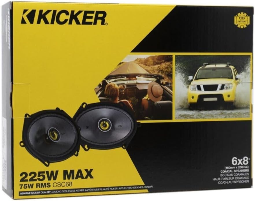 KICKER MELARQT 46CSC684 CSC684 Auto-Stereo-Lautsprecher (6 x 8 x 7 cm, Koaxial)