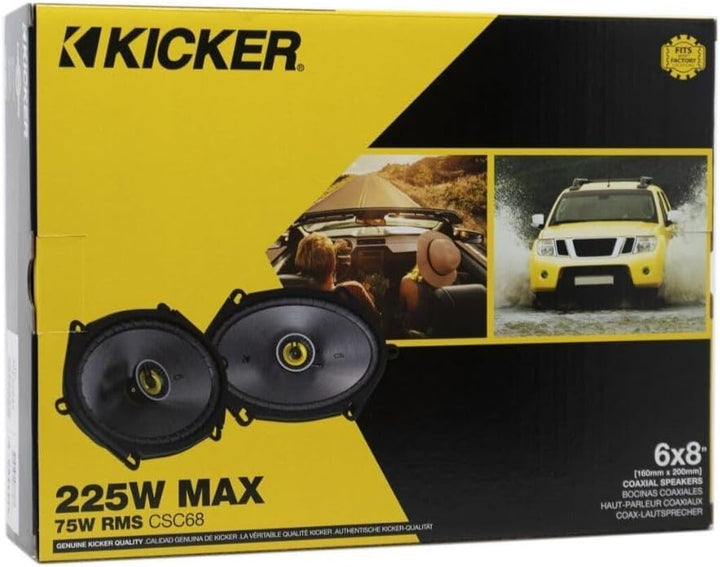 KICKER MELARQT 46CSC684 CSC684 Auto-Stereo-Lautsprecher (6 x 8 x 7 cm, Koaxial)