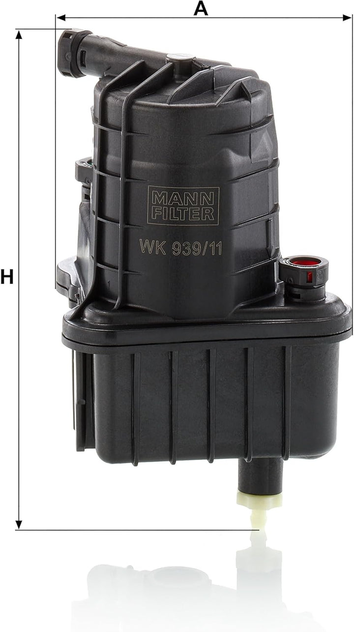 MANN-FILTER WK 939/11 x Kraftstofffilter Satz mit Dichtung / Dichtungssatz Kraftstofffilter – Für PK