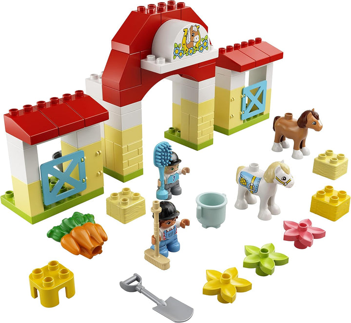 LEGO 10951 DUPLO Town Pferdestall und Ponypflege Single, Single