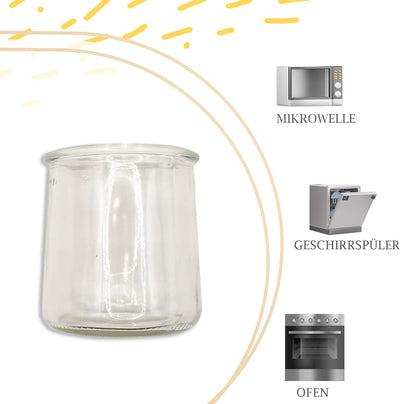 XILMARK Joghurtgläser mit Deckel 200 ml, Joghurtglas, Dessert-Glas mit Deckel, Joghurtglas mit Decke
