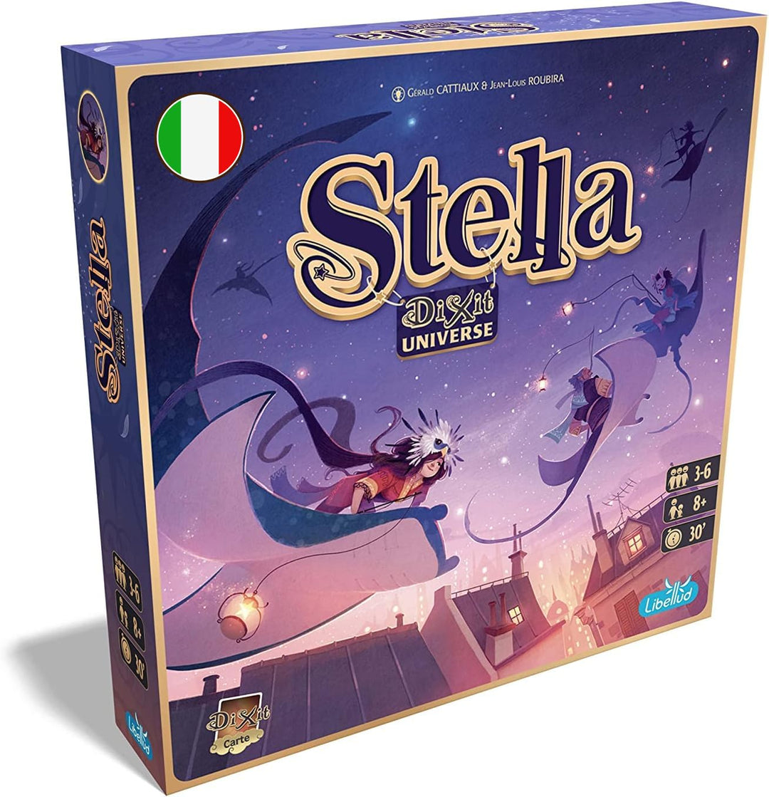 Asmodee - Stern: Dixit Universe, Brettspiel der Fantasie und Fantasie, 3-6 Spieler, 8+ Jahre, italie