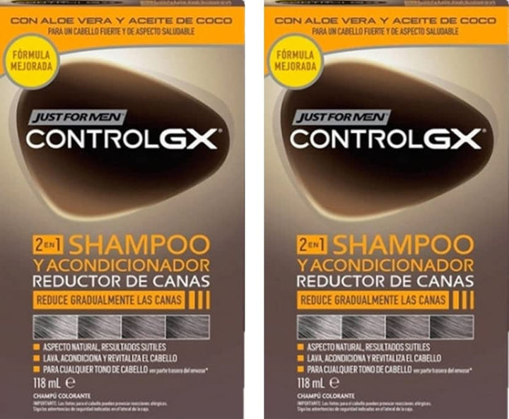 Just for men Control GX, Grey Reducing 2-in-1 Shampoo & Conditioner für graues Haar, neue verbessert