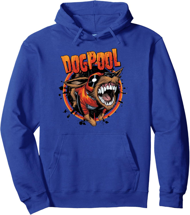 Marvel Deadpool Family Dogpool He Bites Pullover Hoodie