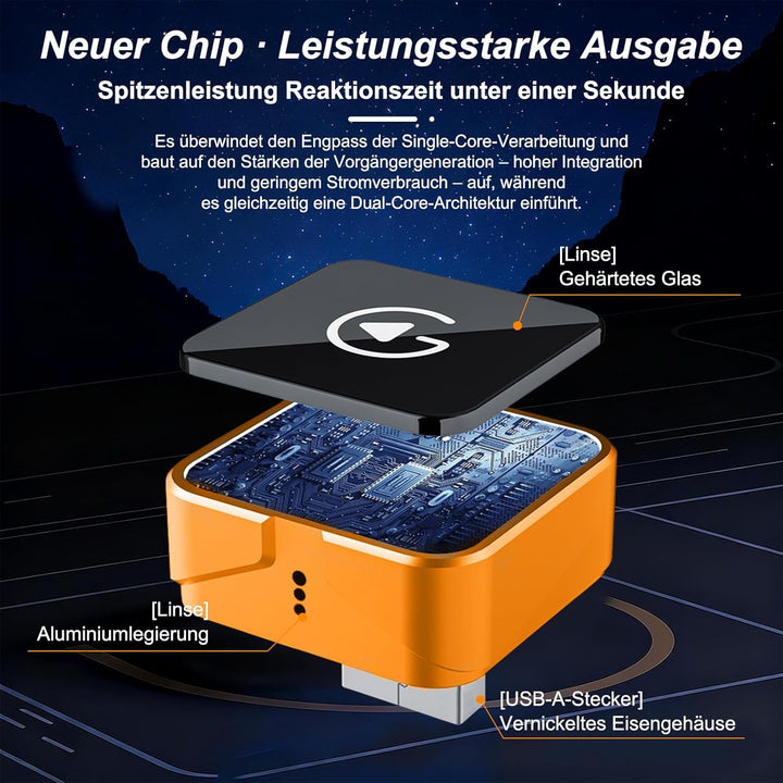 carplay Wireless Adapter, Android Auto Wireless Adapter für iPhone ios 10+ und Android 11+ System, S