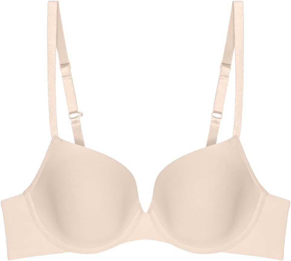 Triumph Damen BH Pure Micro WHP, mit Bügel, Gepolstert, Verstellbare Träger 65B Cameo Beige, 65B Cam