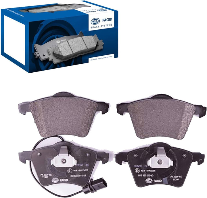 HELLA PAGID 8DB 355 010-631 Bremsbelagsatz - T1380 - Dicke/Stärke: 19mm - Bremssystem: Teves - mit i