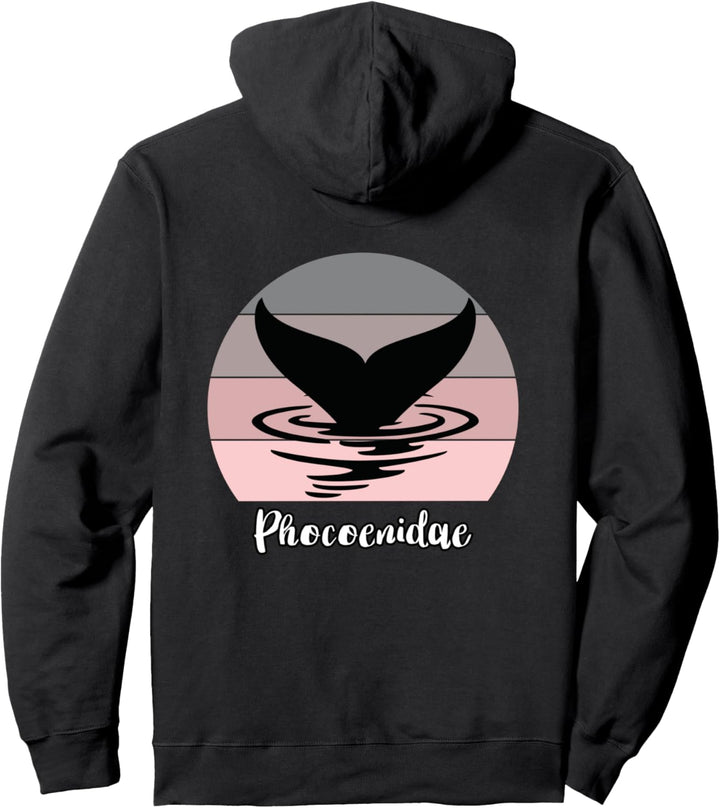 Schweinswal Phocoenidae Walflosse Sonnenuntergang Taucherin Pullover Hoodie