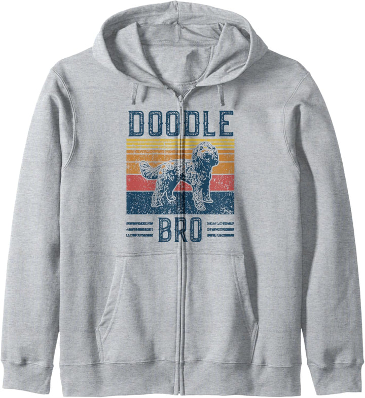 Vintage Doodle Bro Bruder - Aussie Doodle & Goldendoodle Kapuzenjacke