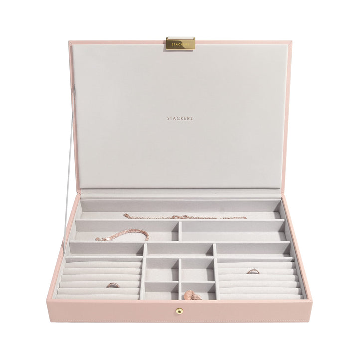 Stackers Blush Pink & Champagne Gold Supersize Jewellery Box Lid