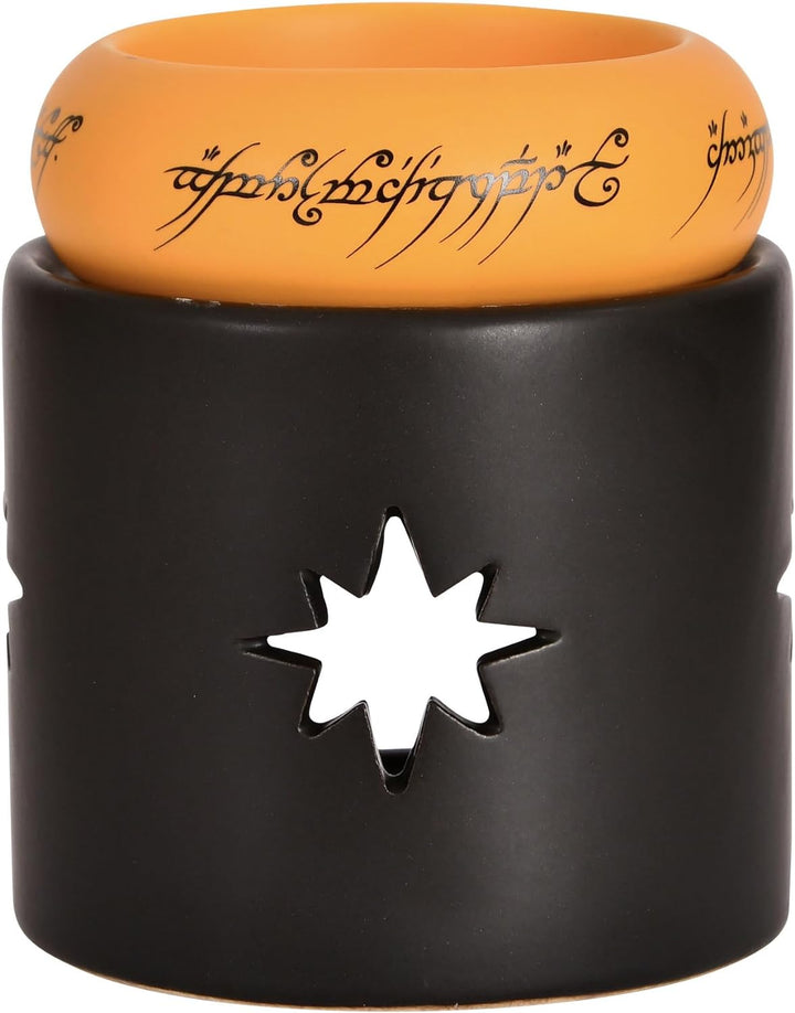 Elbenwald Herr der Ringe Duftlampe im Der Eine Ring Design 2-teilig 9 x 10,5 x 9 cm aus Steingut sch