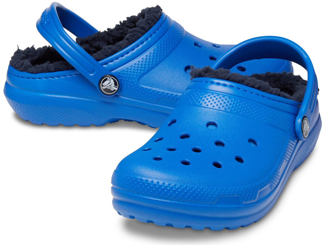 Crocs Unisex Kinder Classic Lined Clog Holzschuh 19.5 EU Blauer Bolzen, 19.5 EU Blauer Bolzen